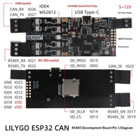 Carte de développement de communication LILYGO TTGO T-CAN485 ESP32 CAN RS-485 avec prise en charge de la carte TF