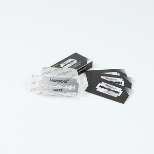 <span class=keywords><strong>Rasoir</strong></span> jetable à double tranchant écologique professionnel <span class=keywords><strong>pour</strong></span> hommes, revêtement platine, certifié ISO9001, premier salon de coiffure de Chine - Product Image 4