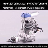 Moteur à méthanol ASP à trois pales FS120AR, classe 120, quatre temps, 20cc, pour avion modèle RC à aile fixe en métal