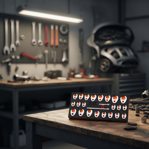 Jeu de clés à fourche métriques Vevor 24 pièces 10-22 mm en acier Cr-Mo avec barres d'extension, entraînement 3/8 pouce - Product Image 2