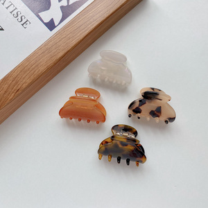 Pinzas pequeñas de plástico con forma de leopardo para el pelo, paquete personalizado, pinzas para el pelo, mini pinzas para el pelo de acetato de celulosa para bebés - Product Image 5