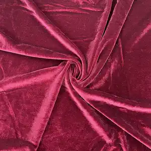 Wholesale Elastic Fashion Silk Dance Dress Ks Velvet Fabric Stretch Korean Velvet For Clothes