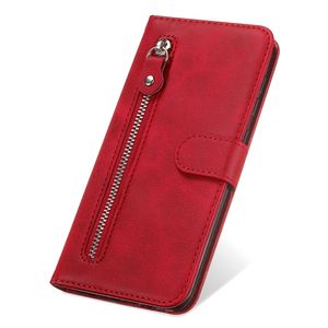 Funda tipo cartera con diseño de cremallera para <span class=keywords><strong>Samsung</strong></span> <span class=keywords><strong>Galaxy</strong></span> S23/S24/A24 4G, funda tipo libro para Xiaomi POCO X5 PRO 5G - Product Image 1