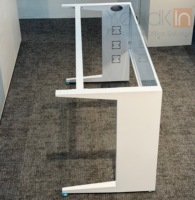 Support de bureau modulaire personnalisable avec système de gestion des câbles pour bureau, maison, école, table