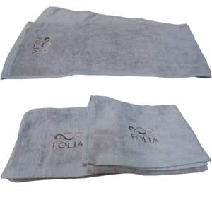 Custom Embroidered 400gsm Quick-Dry Cotton Sports <b>Towel</b> <b>Set</b> Woven Technique <b>Bath</b> <b>Towel</b> Collection - Product Image 1