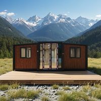 Maisons conteneurs mobiles extensibles de 30 pieds avec roues pour l'extérieur, petites maisons conteneurs pliables pour l'expédition