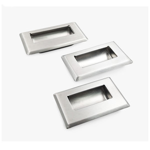 Stainless Steel Concealed Handle 50 Mm Minimalist Design For Storage And Closet Durable Furniture <b>Hardware</b> - Product Image 2