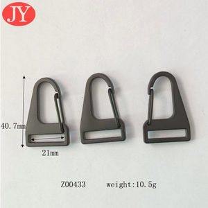 Özel 21mm mat siyah Metal tetik döner bahar yapış kordon kanca asılı köpek çanta kanca çinko alaşımından yapılmış - Product Image 5