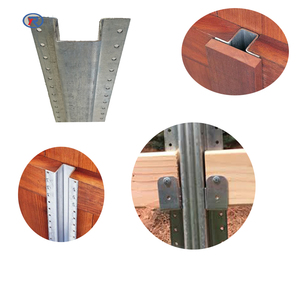Poste de Línea Galvanizado de Metal de 3-1/2 pulgadas X 9 pies para Cercas de Madera, Poste de Acero en Forma de U para Cerca de Madera - Product Image 5