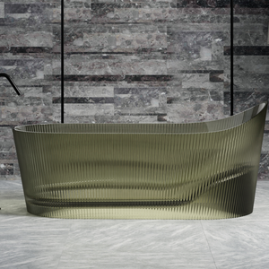 <span class=keywords><strong>Ambra</strong></span> colore poliestere trasparente vasca da bagno in resina pura colata ammollo vasca da bagno in resina trasparente trasparente trasparente vasca da bagno solida superficie trasparente - Product Image 6