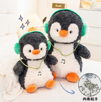 Lindo pingüino Musical juguete de peluche divertido pingüino de peluche electrónico juguetes para niños