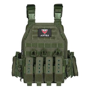 Chaleco Táctico de Entrenamiento para Exteriores, Portaplacas de Camuflaje, Chaqueta de Seguridad, Chaleco de Protección Corporal de Poliéster de Alta Densidad - Product Image 1