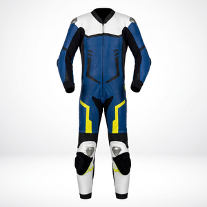 Combinaison de course moto en cuir véritable de vache/canguro pour homme Ramaha – Qualité supérieure pour la piste et la route – Certifiée CE - Product Image 1