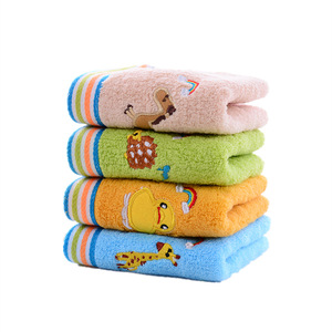 Serviettes de bain pour enfants Kim Ryan, 27x50cm, en pur coton, brodées, dessin animé, douces et absorbantes, pour enfants - Product Image 5