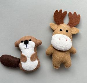 ตุ๊กตาผ้ากำมะหยี่รูปสัตว์ในป่าของเล่นตุ๊กตาหมีจิ้งจอกหมีน่ารัก - Product Image 4