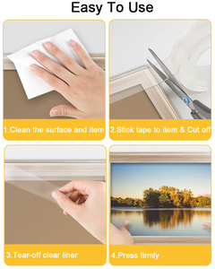 EONBON Cinta Adhesiva Lavable Removible de Doble Cara, Cinta de Agarre Transparente Reutilizable <span class=keywords><strong>Nano</strong></span> <span class=keywords><strong>Tape</strong></span> para Fotos - Product Image 3