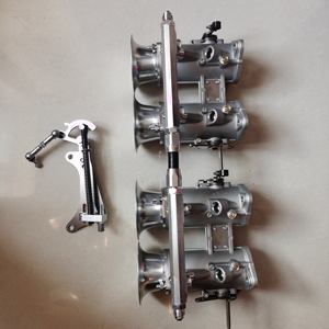 TZ5S-45-<span class=keywords><strong>2</strong></span> FAJS двойной 45 мм DCOE дроссельной заслонки Комплект кузова Серебристый подходит для гонок и преобразования углеводов в двигатель EFI - Product Image 5