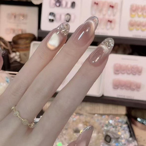 Ongles portables faits main, effet œil-de-chat pur et séduisant, ultra-fins, sans couture, nœud papillon, papillon, haut de gamme, artisanaux - Product Image 2