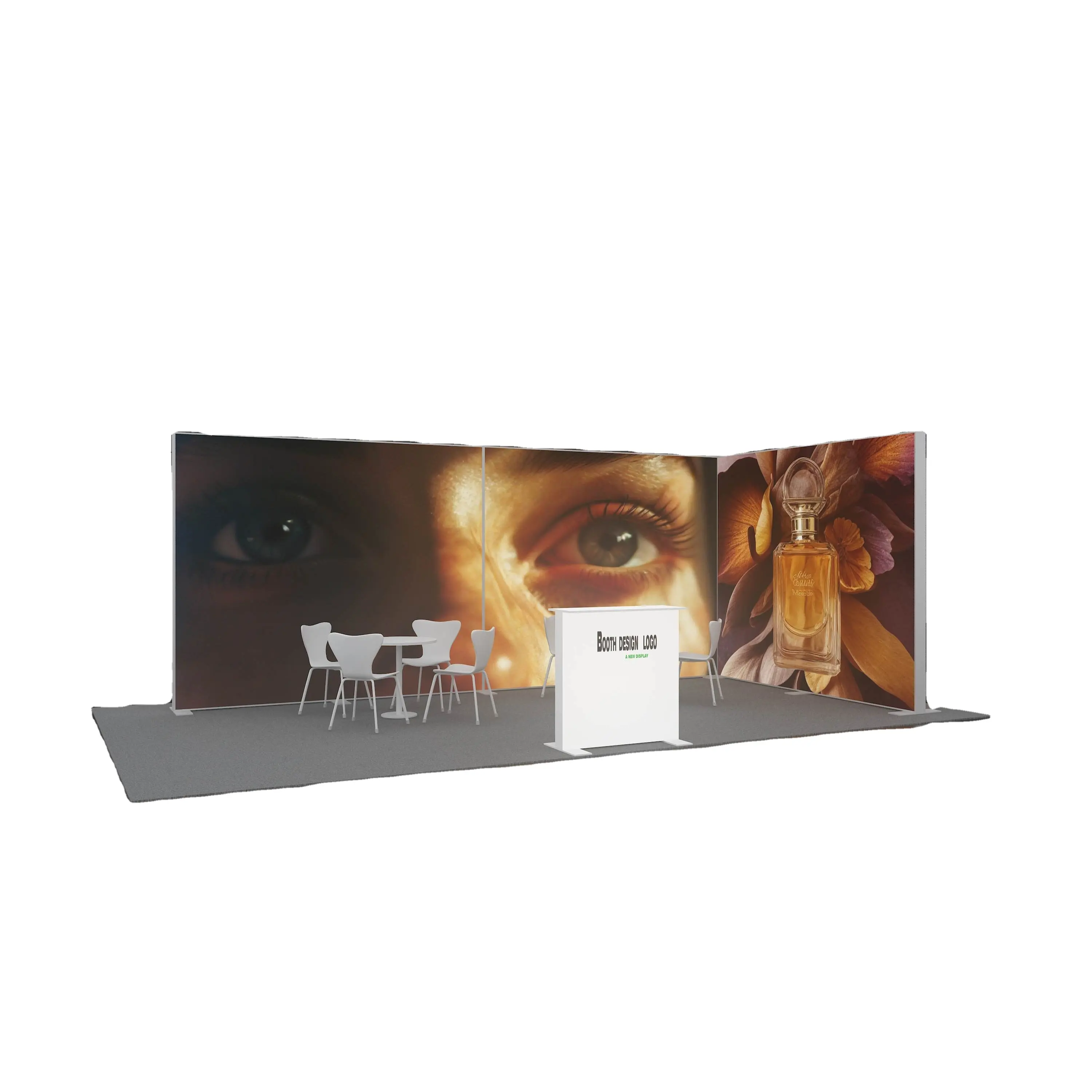 Light Box For Textile Lab Seg Fabric Backdrop Display Light Box Exhibition Led Light Box Stand Trade Show Display Booth