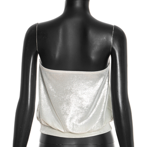 Viviblook Q25TP460 Ropa de Verano para Mujer, Top Corto sin Mangas con Estampado en Caliente, Top Corto sin Tirantes para Mujer - Product Image 3