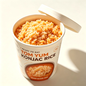 Riz sec instantané <span class=keywords><strong>de</strong></span> Konjac Shirataki saveur Tom Yum, sans cuisson, <span class=keywords><strong>halal</strong></span>, pour régime cétogène, vente en gros - Product Image 2