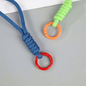 Wholesale Custom Hot Sale Hand Woven Keychain New Braided Rope Keychain Car Key Pendant Keyring - Product Image 2