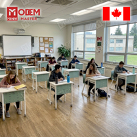 MINYI BRUNO Canada - Mobilier scolaire - Bureau d'étude et chaise à assembler - Table de collaboration pour mobilier de salle de classe