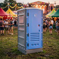 Toilette portable WALTOR entièrement équipée en panneaux HDPE modernes, avec des caractéristiques durables et écologiques, garantie de 3 ans, utilisation en entrepôt