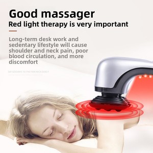 Masajeador Eléctrico de Doble Cabezal, Dispositivo de Masaje con Simulación de Mano, Velocidad <span class=keywords><strong>Variable</strong></span> Continua, Vibración de Alta Frecuencia, Masajeador Corporal Portátil - Product Image 6