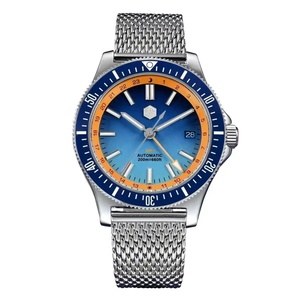ซานมาร์ติน เมน GMT นาฬิกา 41 มม.นาฬิกาข้อมืออัตโนมัติ DIVER 20ATM Luminous Sapphire NH34 Ceramic Bezel Radien Dial - Product Image 1