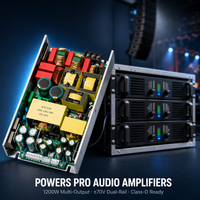 Fuente de Alimentación Conmutada de Marco Abierto en Forma de U de 5 Vías, Plus Minus 70V 6A, SMPS 30V 6A 25V 20V 1A para Amplificador de Audio OEM