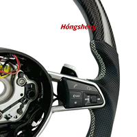 Volant R8 Sports Design en fibre de carbone compatible avec Audi A3 A4 A5 A6 A7 A8 S3 S4 S5 S6 S7 RSQ7 RS5