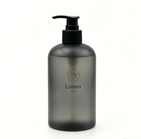 Bouteille de shampooing vide en PE de 500 ml, couleur personnalisée, bouteille ronde en plastique pour gel douche, après-shampoing, lotion, flacon pompe, emballage cosmétique pour femmes