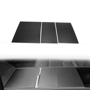 Cubierta de Consola Central de Fibra de Carbono Mate Real para Tesla Model Y Juniper 2024-2025, Gran Venta - Product Image 2