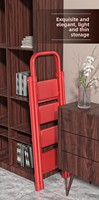 Échelle pliante multifonction en acier au carbone, portable, à chevrons, épaissie, légère, pour intérieur, capacité de charge 150 kg, design moderne