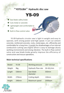 Sierra Circular Hidráulica de Alta Calidad con Válvula de Control de Flujo Integrada, Sierra de Disco Hidráulica Manual - Product Image 6