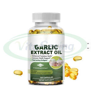 VitaSpring OEM minyak bawang putih Halal Softgel kapsul lembut 380mg suplemen kesehatan minyak bawang putih kapsul Softgel untuk rambut - Product Image 1