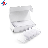 Cartes vierges en PVC imprimables CR80 blanches pour l'école, cartes vierges en PVC pour imprimante jet d'encre