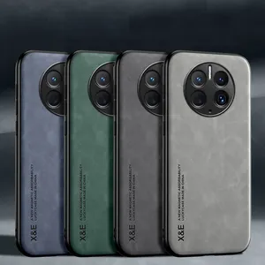 Huawei Mate 50 için Mate50 Pro arka kapak muhafaza lüks koyun derisi deri Coque Wholesale toptan koruyucu telefon kılıfı darbeye