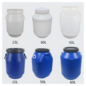 Tambor <span class=keywords><strong>de</strong></span> Plástico Blanco <span class=keywords><strong>de</strong></span> Gran Capacidad con Tapa <span class=keywords><strong>de</strong></span> Rosca |   Cubo <span class=keywords><strong>de</strong></span> <span class=keywords><strong>Boca</strong></span> Ancha para Almacenamiento <span class=keywords><strong>de</strong></span> Enzimas, Jabón para Platos, Agua y Productos Químicos - Product Image 1