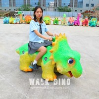 Équipement d'Amusement pour Aire de Jeux de Centre Commercial Intérieur/Extérieur, Simulation Réaliste d'Animation d'Enfants à Cheval sur des Dinosaures, Télécommande