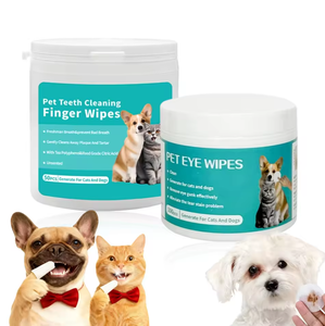 Toallitas Dentales para Mascotas con Extracto <span class=keywords><strong>de</strong></span> Plantas Naturales, Logotipo Personalizado OEM, para Perros y Gatos, Limpieza Suave <span class=keywords><strong>de</strong></span> <span class=keywords><strong>Dientes</strong></span>, Cuidado <span class=keywords><strong>de</strong></span> las Encías, Reduce el Sarro y la Placa - Product Image 1