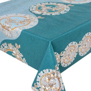 ผ้าปูโต๊ะพีวีซีสำหรับงานแต่งงาน งานเลี้ยง งานจัดเลี้ยงที่บ้าน ลายดอกไม้หรูหรา กันน้ำ ใช้ได้ทั้งในบ้านและสำนักงาน ขายส่ง - Product Image 2