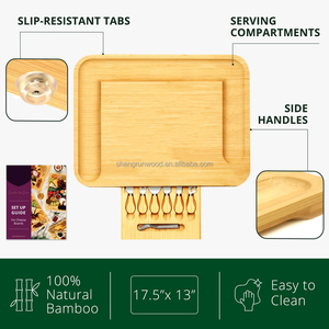 Ensemble <span class=keywords><strong>planche</strong></span> à <span class=keywords><strong>fromage</strong></span> <span class=keywords><strong>et</strong></span> couteau en bois <span class=keywords><strong>de</strong></span> bambou Planches <span class=keywords><strong>de</strong></span> cuisine <span class=keywords><strong>de</strong></span> qualité alimentaire <span class=keywords><strong>Planche</strong></span> à découper en bois Ensemble pour la fête - Product Image 6