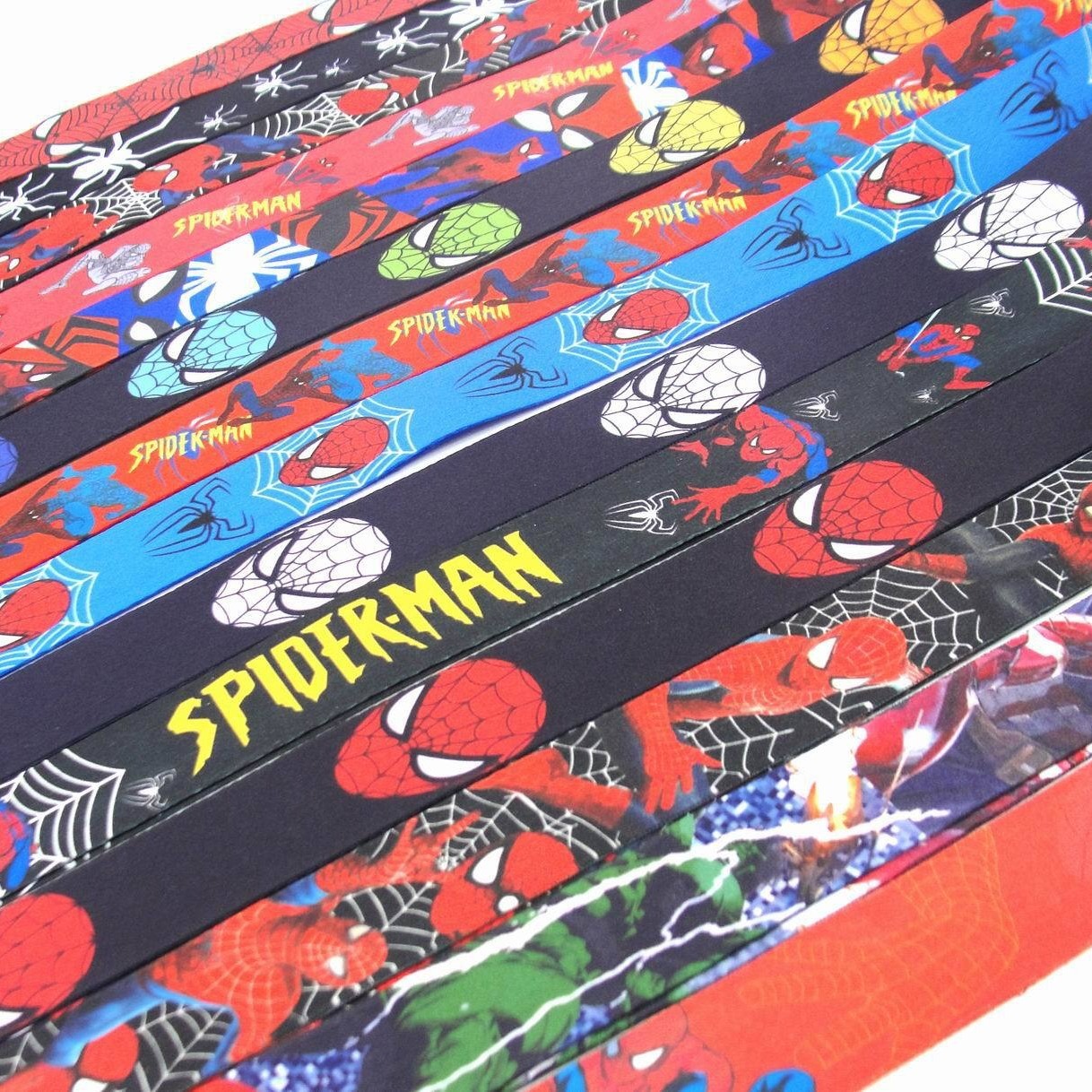 Newest Cool Marvel Spider Man Lanyards Neck Anti-Lost Strap Card Holder Phone Case Lanyard Wholesale Custom Satin Accessories Image 2
