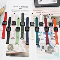 Montre électronique LED d'extérieur tendance, boîtier cercle magique, bouton carré simple, pour étudiants garçons et filles - Vente chaude usine