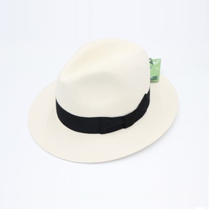 Chapeau Fedora Rétro en Laine Blanche pour Homme, Style <span class=keywords><strong>Vintage</strong></span>, en Feutre de Laine, pour Automne Hiver, Fêtes en Extérieur, Église, Simple et Élégant - Product Image 3