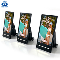 Pantalla Digital Portátil ZDHQ IP65 para Exteriores, Pantalla Publicitaria Móvil con Soporte de Pie para Tiendas Minoristas