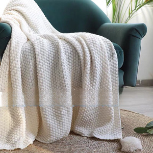 Phong Cách Bắc Âu Raschel Chăn 4Kg Cotton Hữu Cơ Rắn Dệt Kim Len Ném Tua Văn Phòng Nap Kích Thước Giản Dị Sofa Kích Thước Ins Chăn - Product Image 6