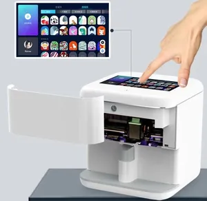 Mesin Cetak Kuku Otomatis 3D Layar Digital Printer Nail Art Cerdas dengan